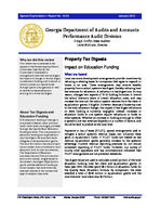 Property tax digests : impact on education funding