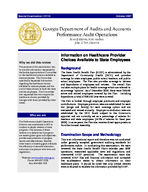 Information on healthcare provider choices available to state employees