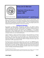 Follow-up review : Department of Human Resources, Autism Program
