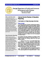 Internal control review of education reporting