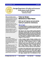 Follow-up review: maintenance of state prisons [June 2014]