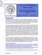 Executive summary: Asbestos Program, Department of Natural Resources, Environmental Protection Division