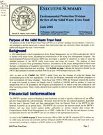 Executive summary: Environmental Protection Division review of the Solid Waste Trust Fund [June 2001]