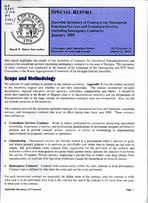 Special report: statewide inventory of contracts for outsourced functions/services and consultant services (including interagency contracts) [Jan. 2001]