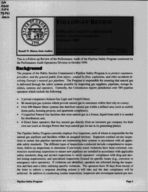 Follow-up review: Pipeline Safety Program, Public Service Commission