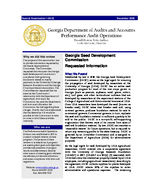 Performance audit: Georgia Seed Development Commission [Dec. 2009]