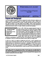 Performance audit. Local victim assistance program