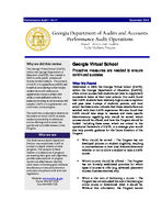 Performance audit: Georgia Virtual School [Dec. 2010]