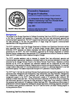 Executive Summary, program evaluation. An assessment of the Georgia Department of Defense Counterdrug Task Force results-based budget goal and desired result / Performance Audit Operations Division, Department of Audits and Accounts
