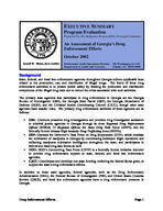 Executive summary, program evaluation: an assessment of Georgia's drug enforcement efforts