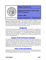 Follow-up review. Department of Motor Vehicle Safety Driver Examiners