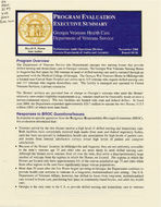 Program evaluation, executive summary