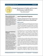 Loan forgiveness programs: ongoing assessment of loan forgiveness programs could enhance effectiveness