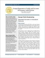 Georgia Public Broadcasting : requested information on educational resources