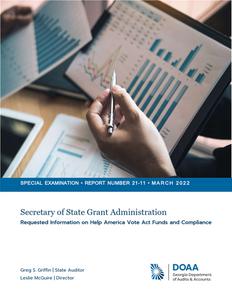 Secretary of State grant administration : requested information on Help America Vote Act funds and compliance