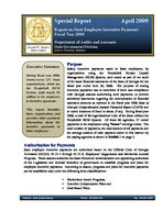 Report on state employee incentive payments : fiscal year 2008