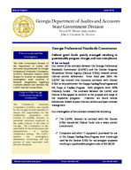 Special report: Georgia Professional Standards Commission [June 2010]