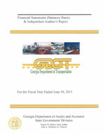 Georgia Department of Transportation financial statements (statutory basis) and independent auditor's report, for the fiscal year ended June 30, 2011