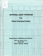 Internal Audit Program for state chartered banks [1976]