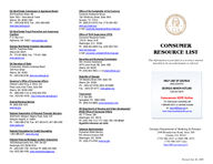 Consumer resource list