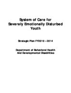 System of care for severely emotionally disturbed youth : strategic plan FY2010 - 2014