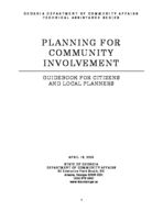 Planning for community involvement : guidebook for citizens and local planners