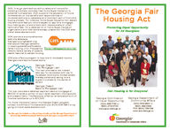 The Georgia Fair Housing Act : promoting equal opportunity for all Georgians : fair housing is for everyone!