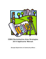 CDBG revitalization area strategies : 2014 applicants' manual