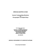 Georgia mapping guide: interim technical specifications for cartographic and digital maps [1991]