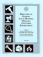 Directory of Georgia local building officials and codes enforcement [Aug. 1993]