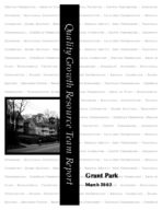 Quality Growth Resource Team report, Grant Park : March 2003
