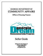 Georgia Dream Homeownership Program seller guide