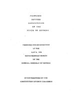 Proposed revised Constitution of the State of Georgia : prepared for introduction at the May 4, 1964 extraordinary session of the General Assembly of Georgia