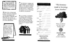 The insurance guide to surviving severe weather! : what to do before and after severe weather hits! : insure your future!