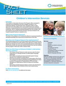 Children's intervention services