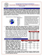 Characteristics, specialty mix, & distribution of the physician workforce : February 2005