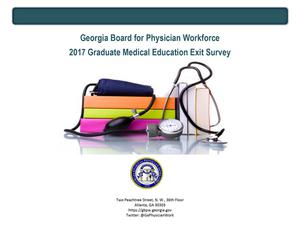 2017 graduate medical education exit survey : a survey of Georgia's residency program graduates completing training