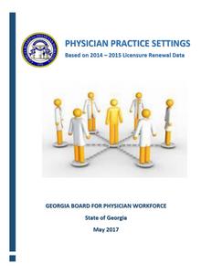 Physician practice settings : based on 2014-2015 licensure renewal data