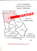 State of Georgia survival plan study, project proposals for Atlanta and its support area, general outline of the overall project and specific proposals for phases I and II [1956]