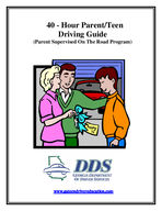 40-hour parent/teen driving guide : (parent supervised on the road program)
