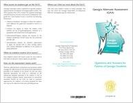 Georgia Alternate Assessment (GAA) : questions and answers for parents of Georgia students