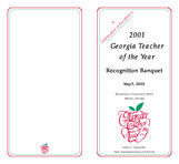 2001 Georgia Teacher of the Year recognition banquet, May 5, 2000