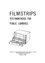 Filmstrips recommended for public libraries [Dec. 1961]