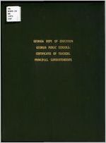 Teacher certification in Georgia; requirements and regulations for the certification of teachers and school personnel