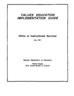 Values education implementation guide [May 1991]