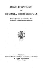 Home economics in Georgia high schools, no. 16 [1927]