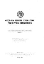 Source of funds analysis and projection for public higher education institutions in Georgia [Dec. 1971]