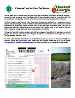 Conserve land on your tax return