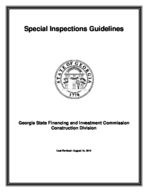Special inspections guidelines