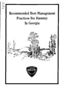 Recommended best management practices for forestry in Georgia